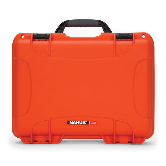 nanuk 909 waterproof hard case with foam insert orange