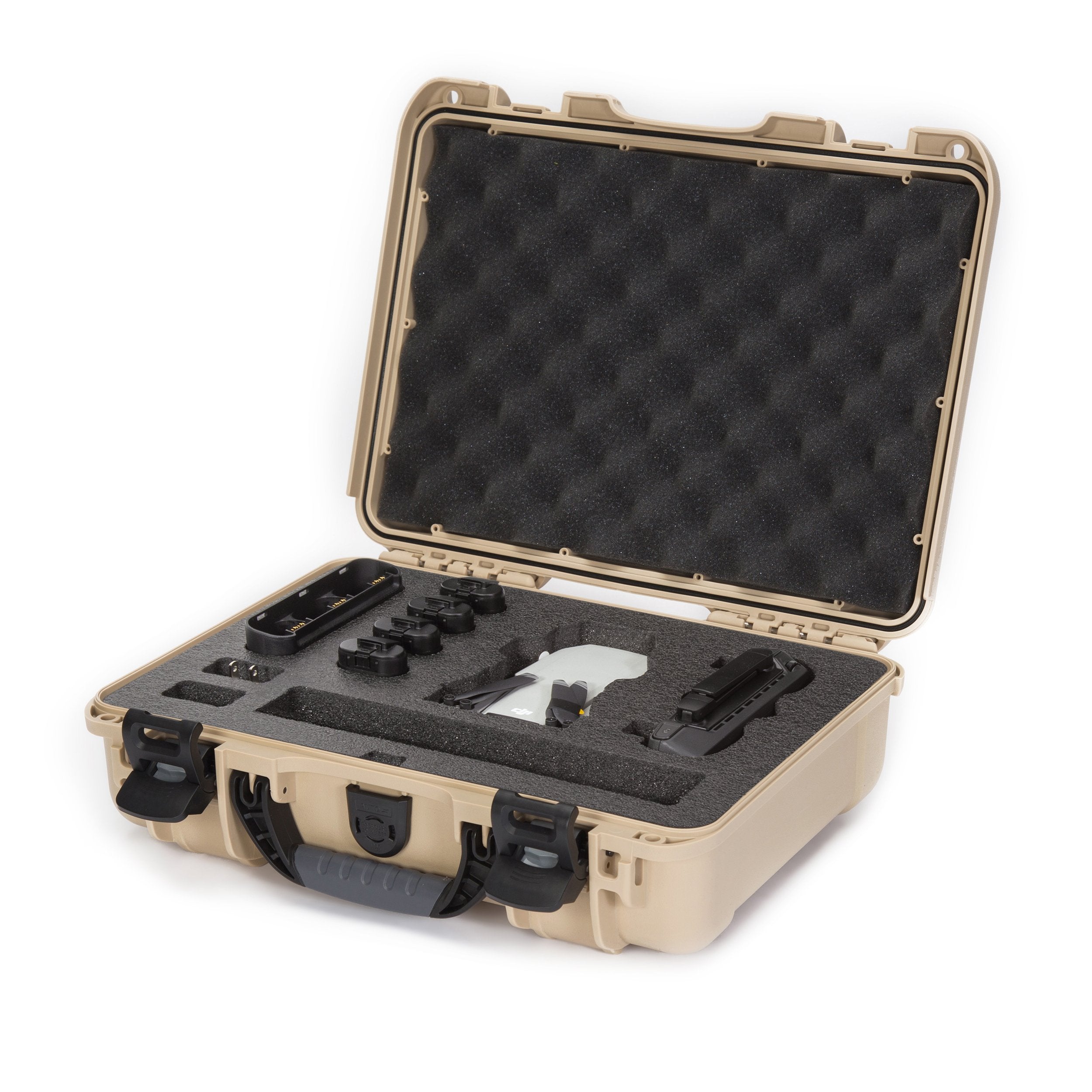 nanuk 909 waterproof hard case with custom foam insert for 8 pocket knives silver