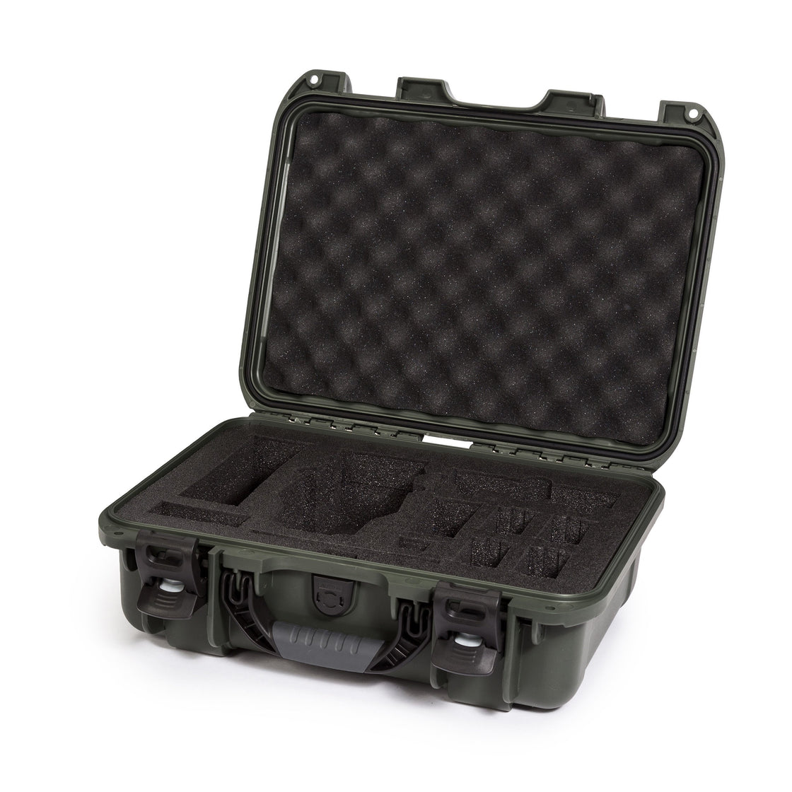 nanuk 918 waterproof hard case with custom foam insert for 6 lenses black