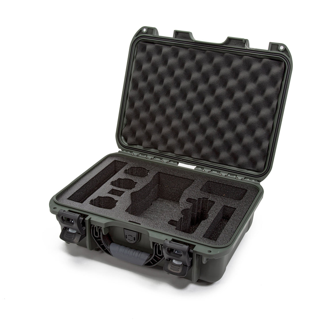 nanuk 918 waterproof hard gun case for revlovers with custom 3up foam insert black