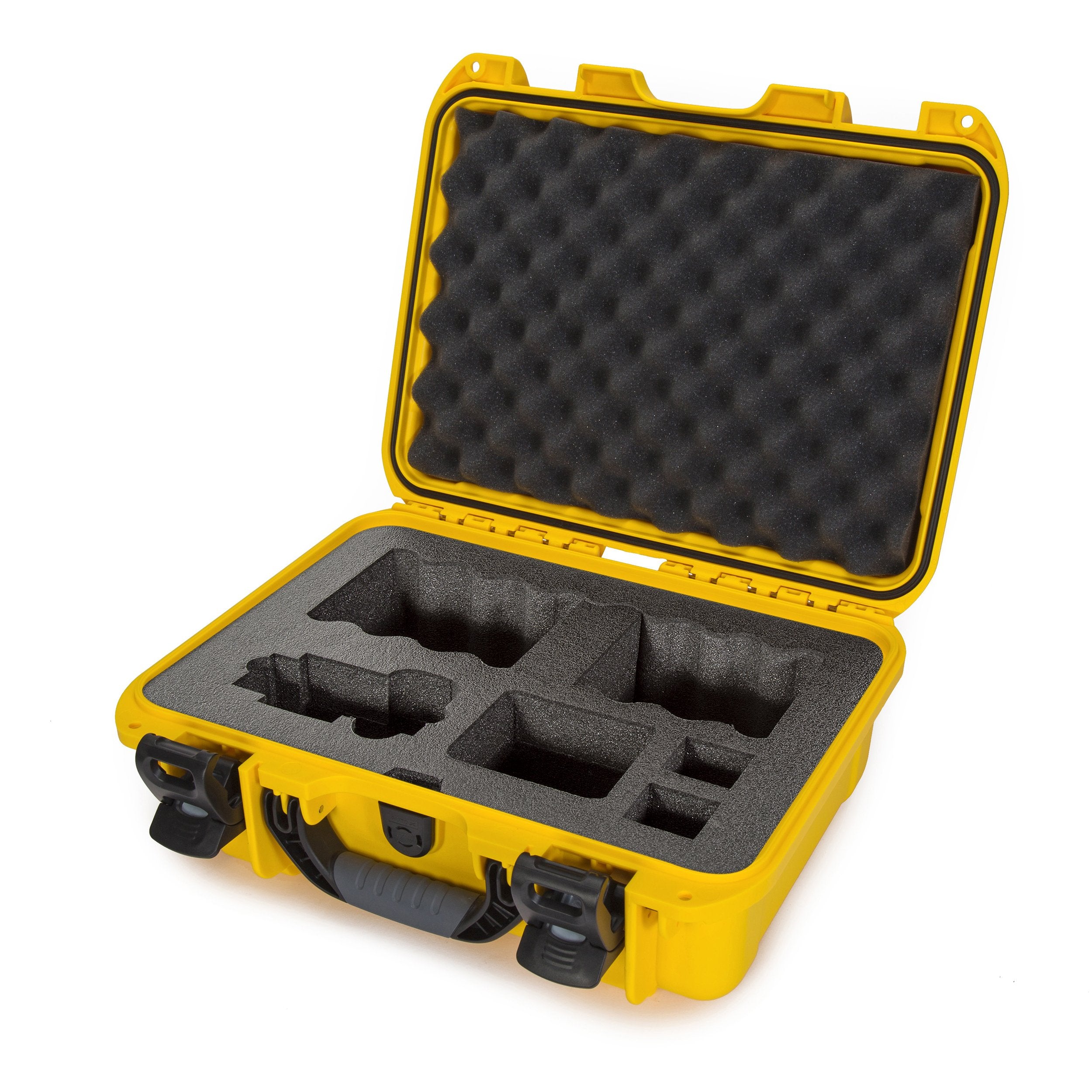 nanuk 918 waterproof hard gun case for revlovers with custom 3up foam insert olive