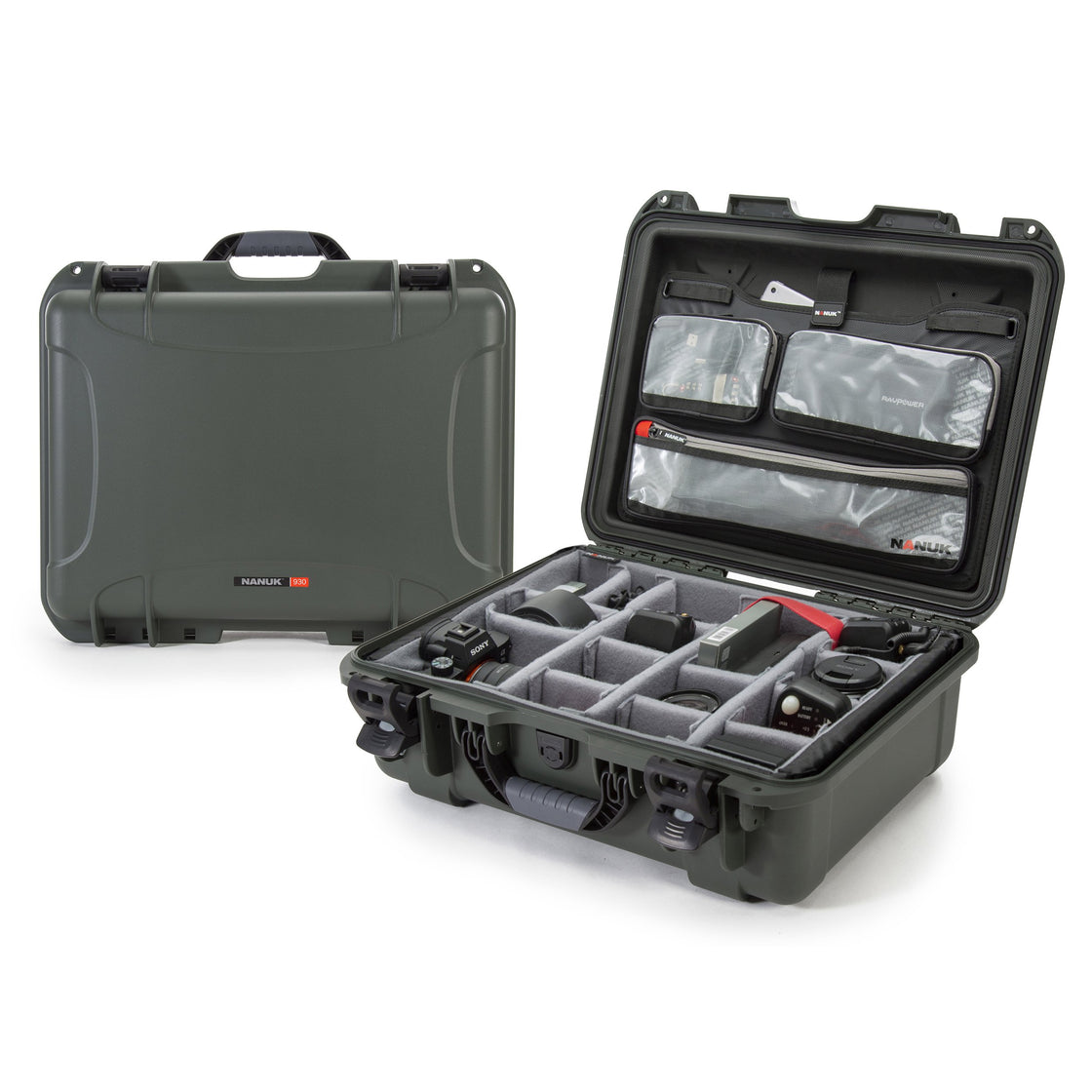 nanuk 925 waterproof professional gun case with foam insert for 4up orange