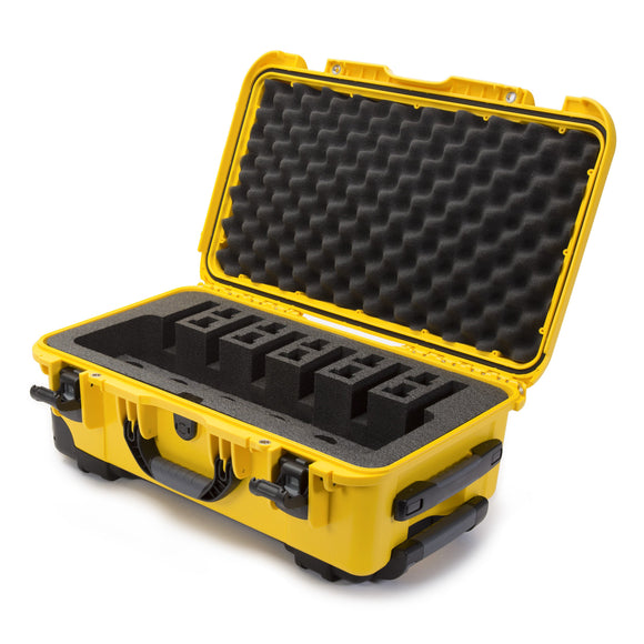 nanuk 933 waterproof hard case with padded dividers yellow