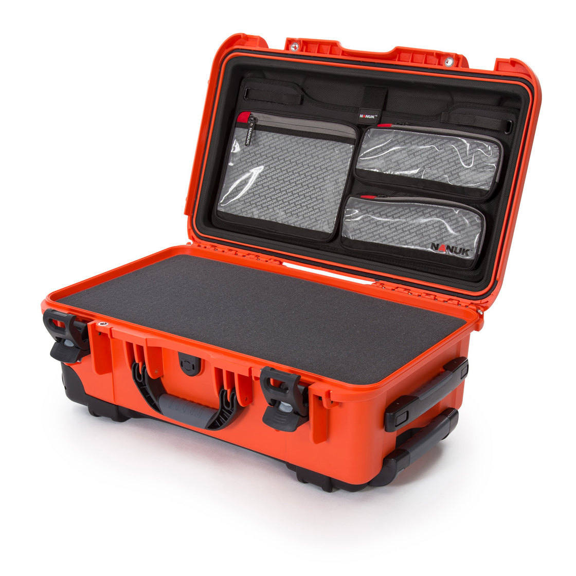 nanuk 935 protective travel case for 3 bottles of wine w wheels and extendable handle tsa approved orange