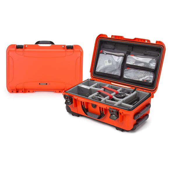 nanuk 935 waterproof carry on hard case with wheels orange