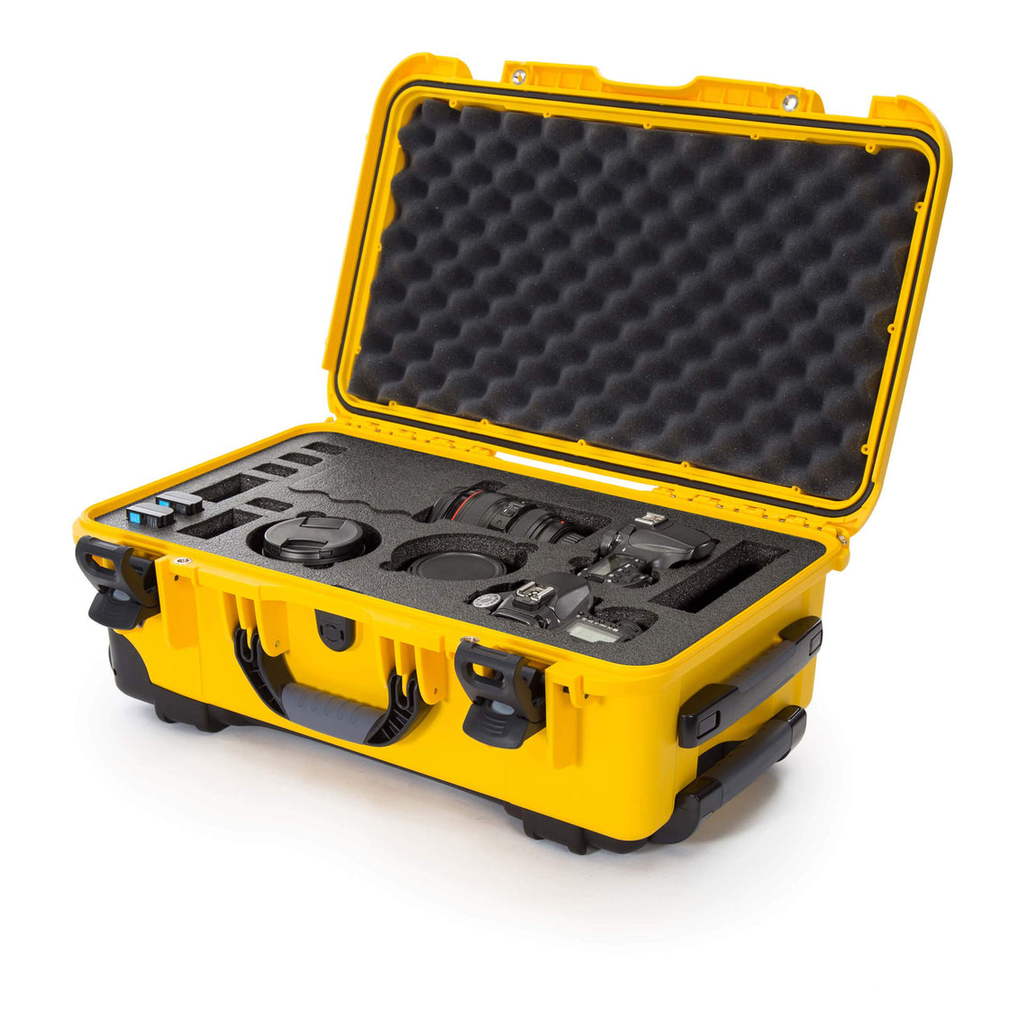nanuk 935 waterproof carry on hard case with wheels and foam insert yellow