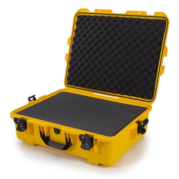 nanuk 938 waterproof hard case with wheels and padded divider orange