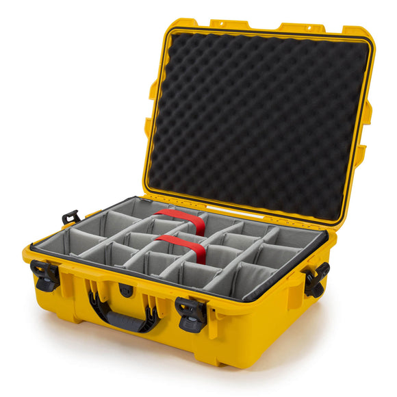 nanuk 938 protective travel case for 6 bottles of wine w wheels and extendable handle tsa approved yellow