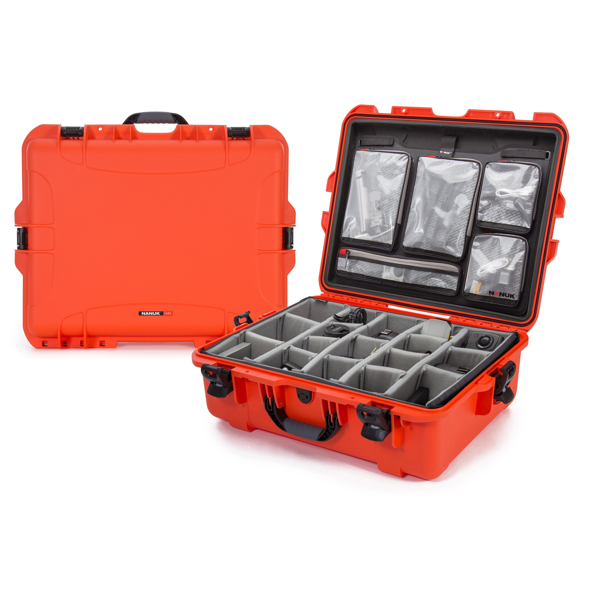 nanuk 940 waterproof hard case with padded dividers graphite
