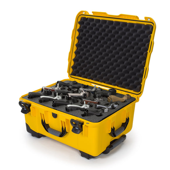 nanuk 945 waterproof hard case with padded dividers yellow