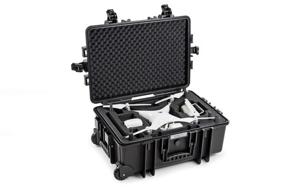 B&W International Type 6700 Hard Drone Case For The DJI Pro 4 + Advanced Obsidian