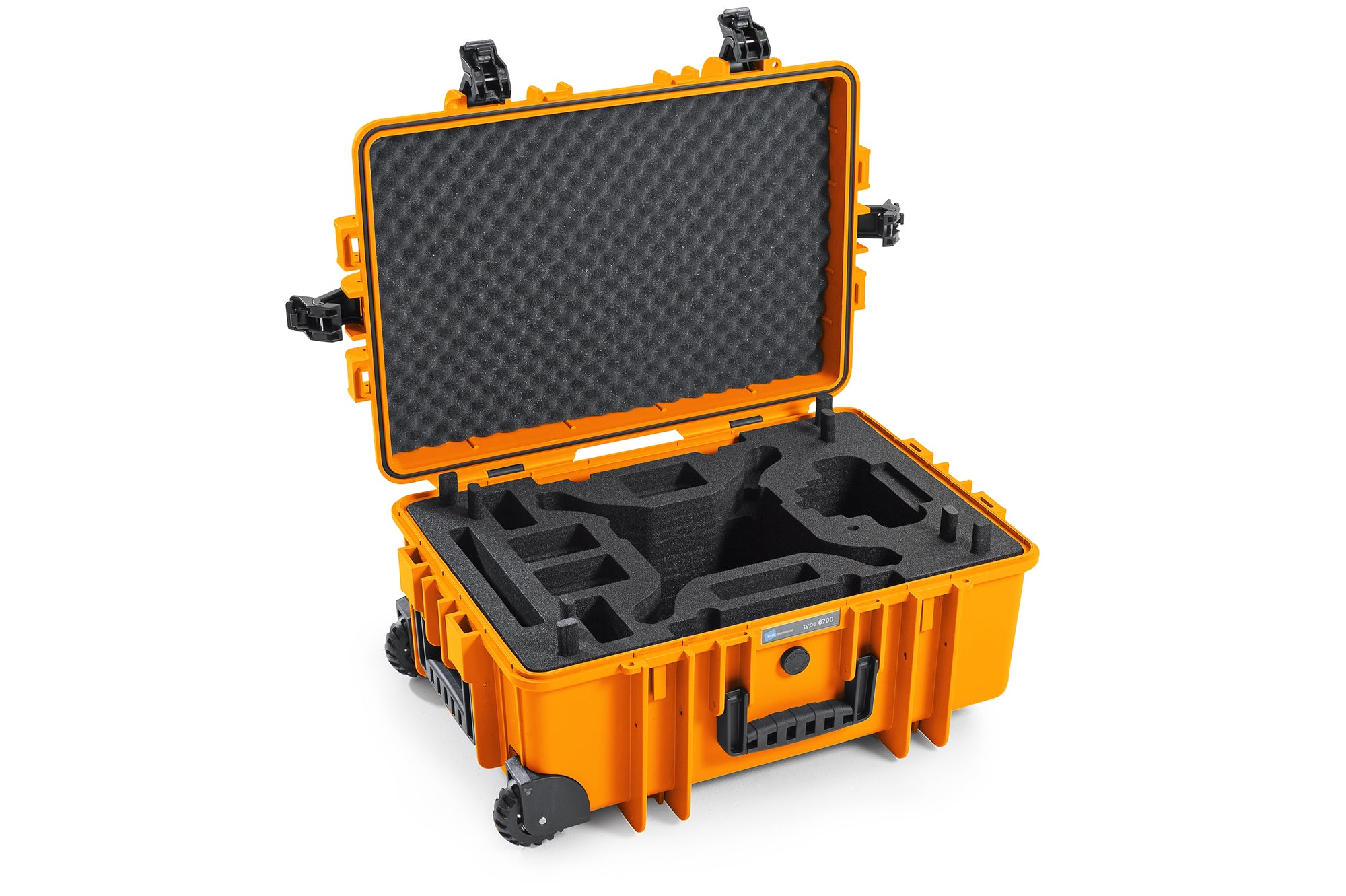 B&W International Type 6700 Hard Drone Case For The DJI Pro 4 + Advanced Obsidian