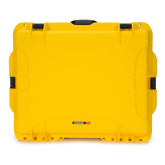 nanuk 950 waterproof hard case with wheels and foam insert orange