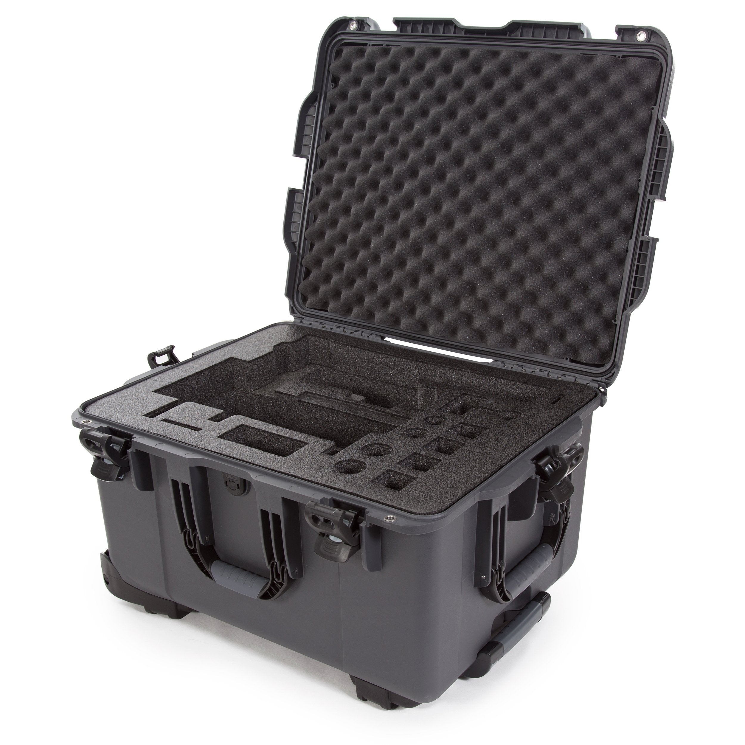 nanuk ronin m waterproof hard case with wheels and custom foam insert for dji ronin m gimbal stabilizer systems olive