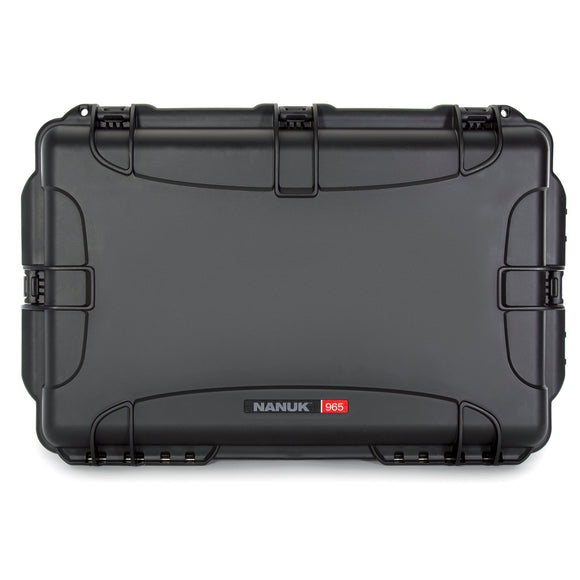 nanuk 955 waterproof carry on hard case with lid organizer and padded divider w wheels black