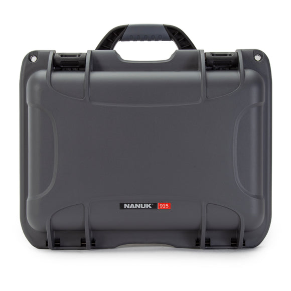nanuk 915 waterproof hard case with padded dividers graphite