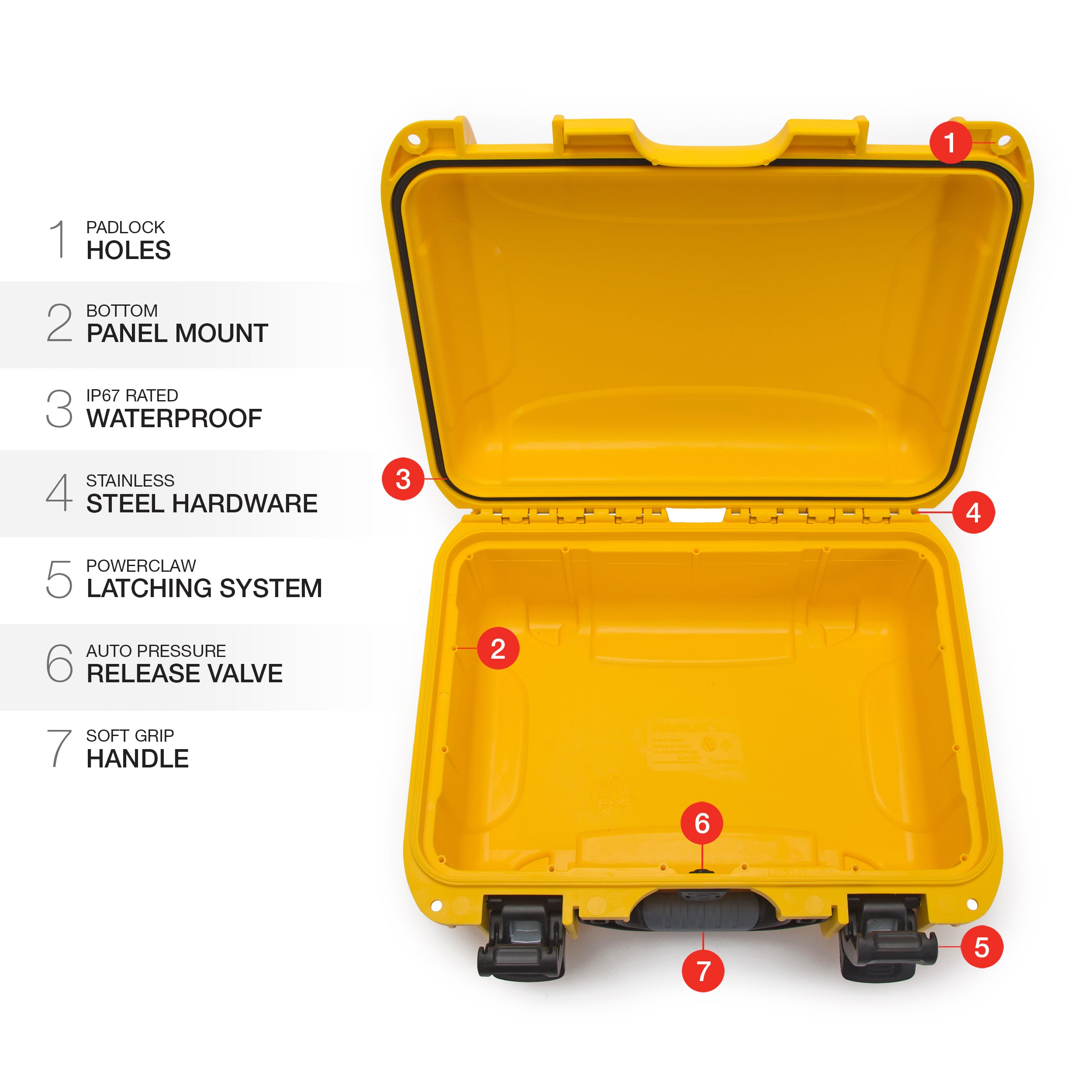 Nanuk 915-0004 Waterproof Hard Case Empty - Yellow
