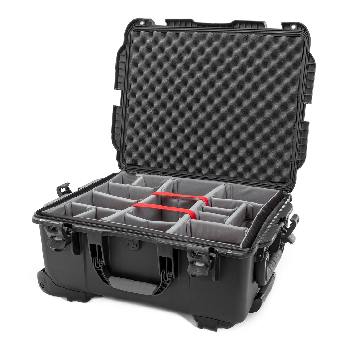 Nanuk 955-2001 Waterproof Hard Case with Wheels and Padded Divider - Black