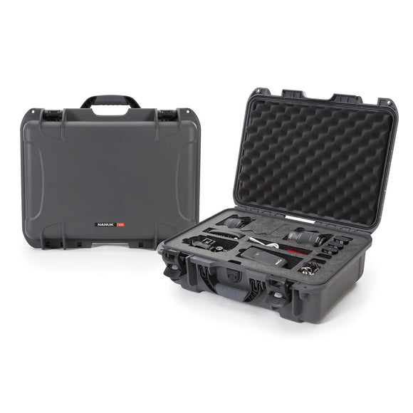 Nanuk 925-EDSLR7 Waterproof Carry-on Hard Case with Foam Insert for Canon, Nikon - 1 DSLR Body and Lens/Lenses - Graphite