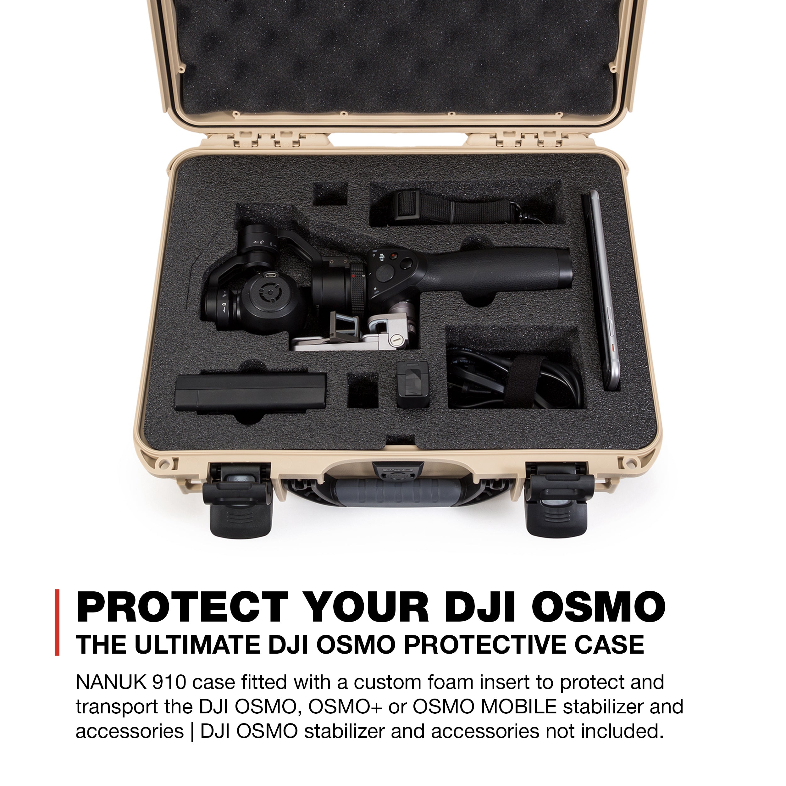 nanuk 909 waterproof professional glock pistol gun case military approved with custom insert orange