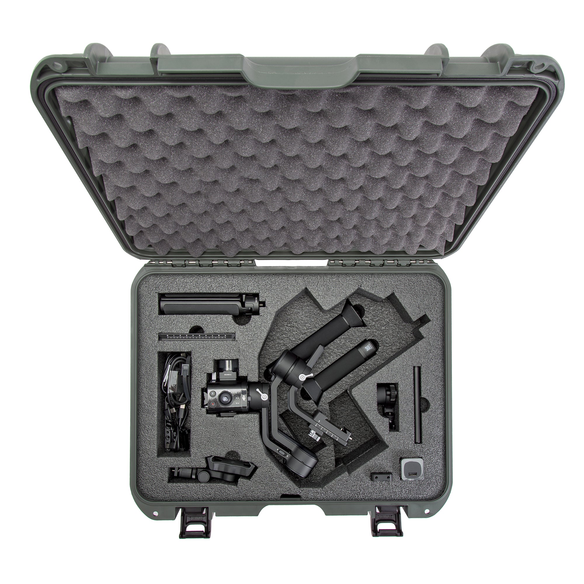 Nanuk 930 Waterproof Hard Case with Custom Foam Insert for DJI Ronin-SC - Olive