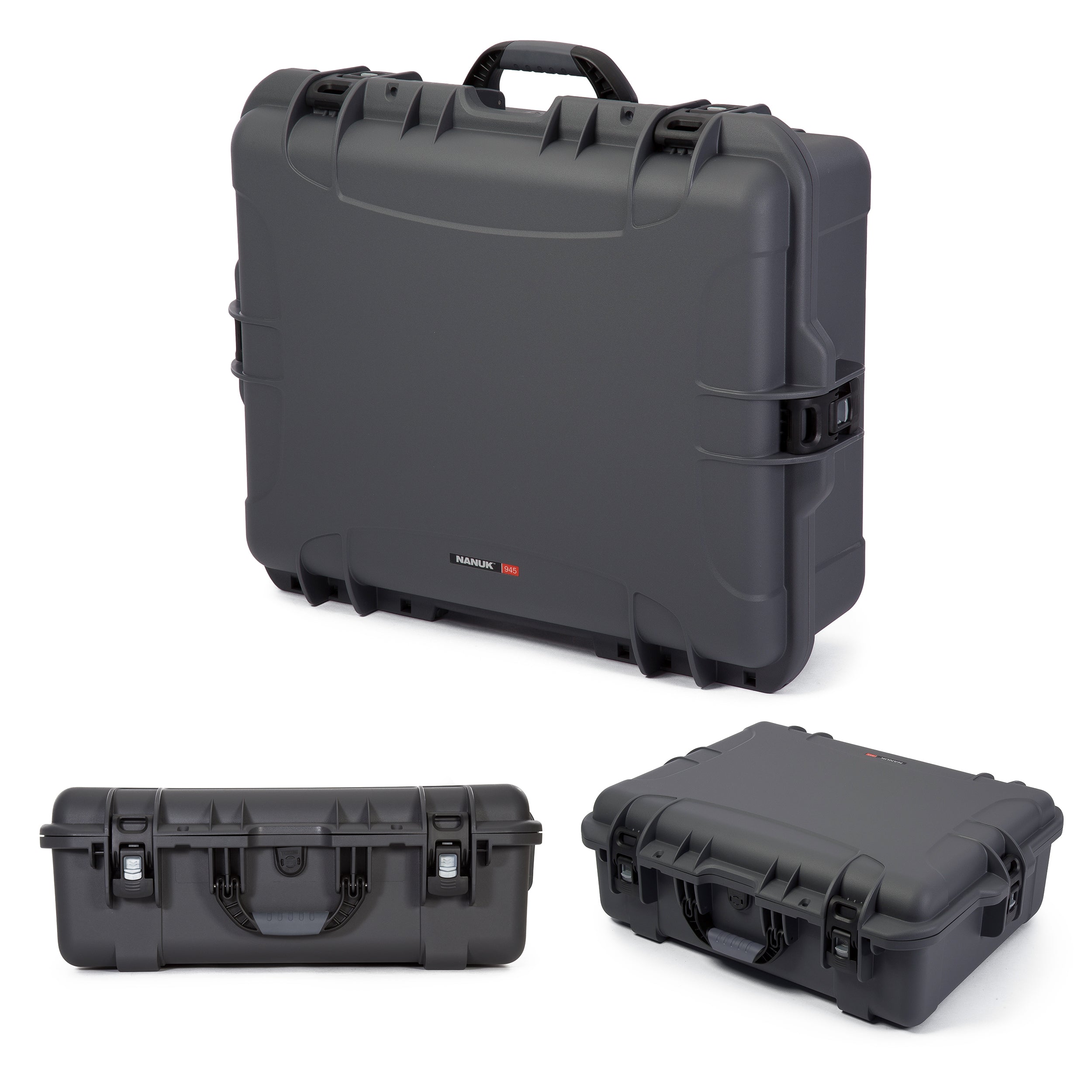 Nanuk 945-DJI47 Waterproof Hard Drone Case with Custom Foam Insert for DJI Phantom 4/ Phantom 4 Pro (Pro+) / Advanced (Advanced+) & Phantom 3 - Graphite