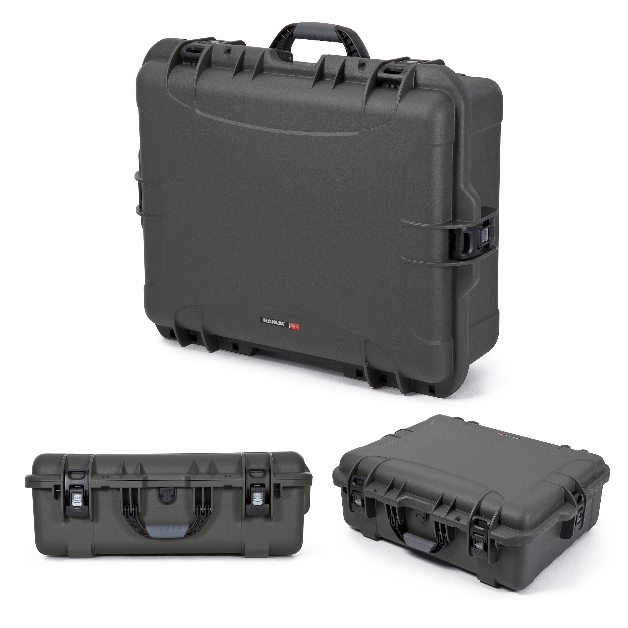 Nanuk 945-DJI46 Waterproof Hard Drone Case with Custom Foam Insert for DJI Phantom 4/ Phantom 4 Pro (Pro+) / Advanced (Advanced+) & Phantom 3 - Olive