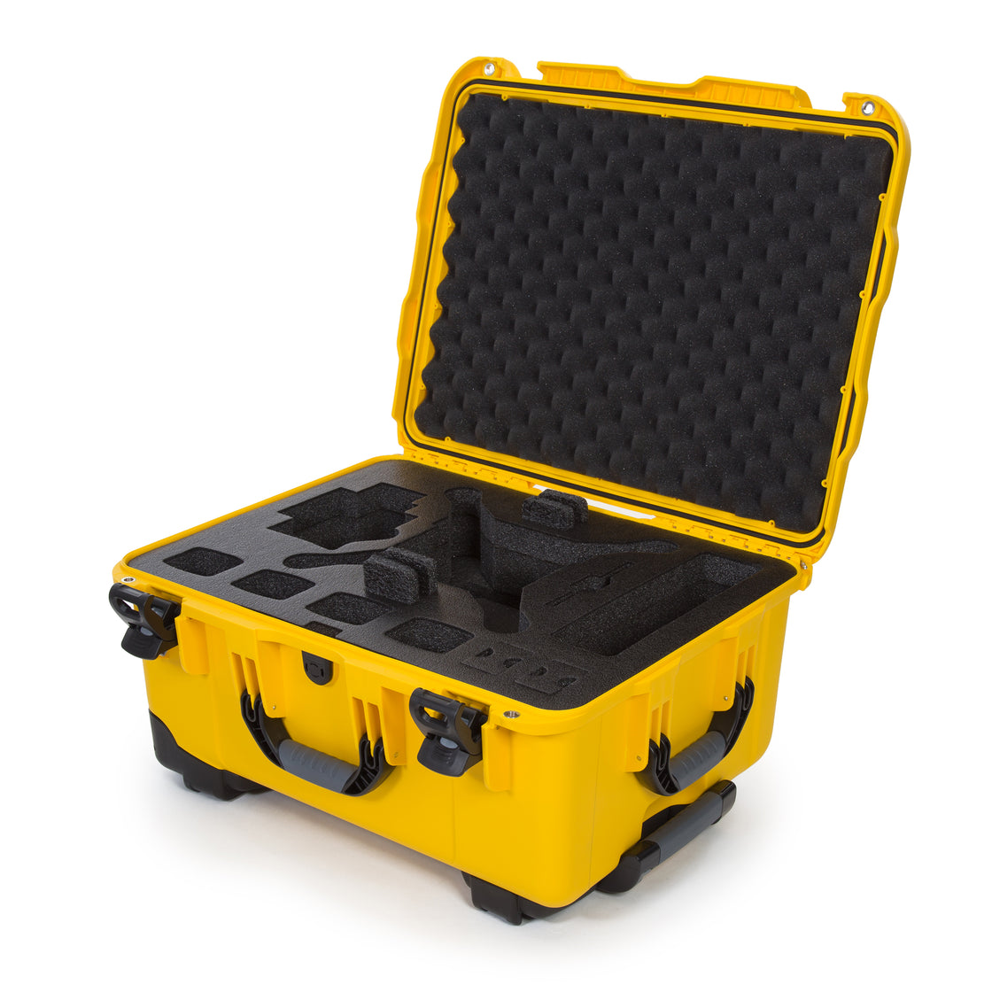 Nanuk 950 Waterproof Hard Drone Case with Wheels and Custom Foam Insert for DJI Phantom 4/ Phantom 4 Pro (Pro+) / Advanced (Advanced+) & Phantom 3 - Yellow