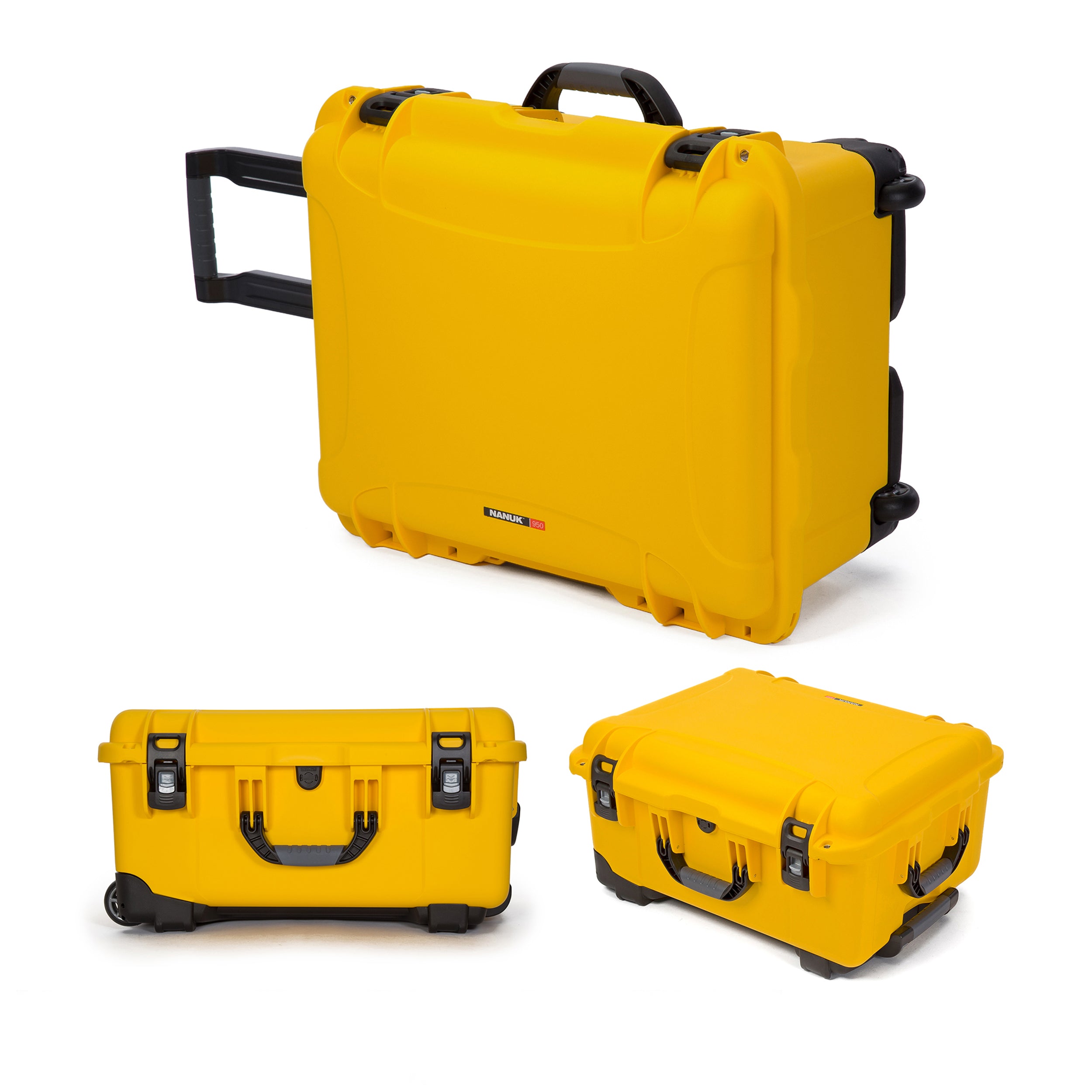 Nanuk Ronin M Waterproof Hard Case with Wheels and Custom Foam Insert for DJI Ronin M Gimbal Stabilizer Systems - Yellow